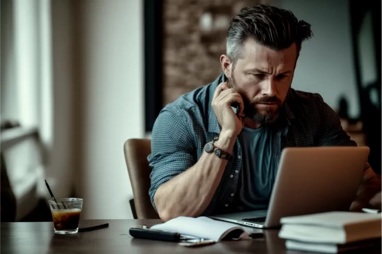person sitting at a desk with a computer, looking focused and determined as they work, typing on a keyboard or scrolling through a dashboard or analytics platform on their screen, The person in the image could be wearing casual office attire, the person interacting with a smartphone or tablet, to emphasize the mobile aspect of digital marketing