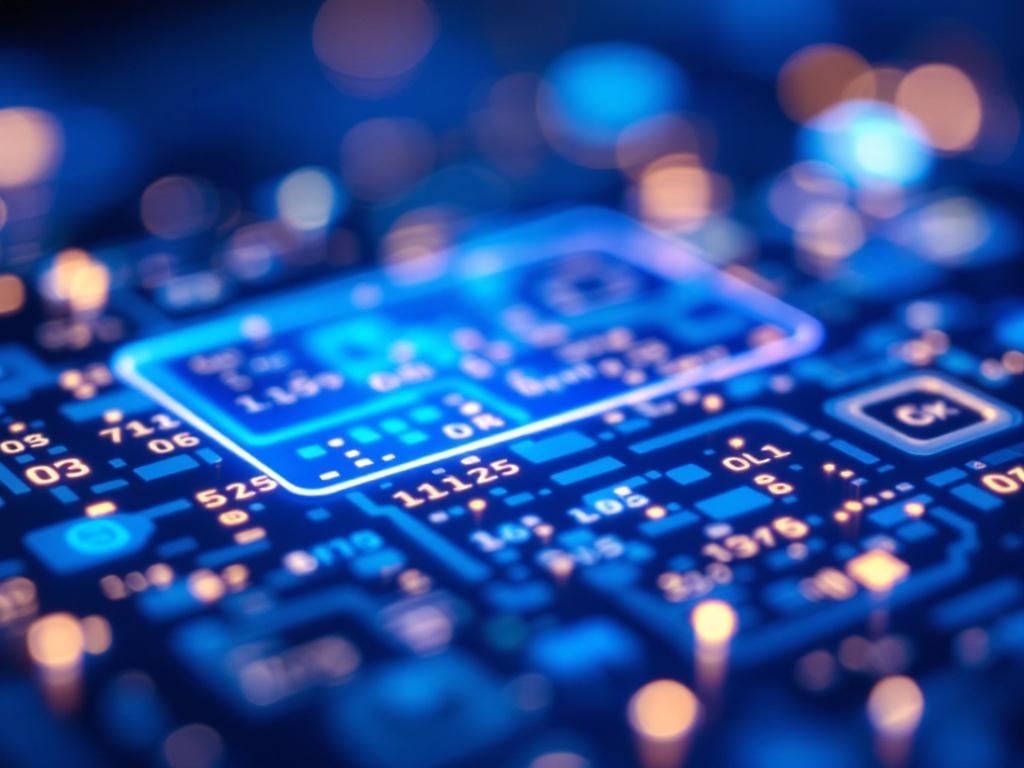 A visually appealing image displaying QR codes and shortened URLs, symbolizing their usage in digital marketing. The foreground is sharply focused on intricate QR code designs, contrasted with the blurred background, characterized by a soft blue and white lighting.