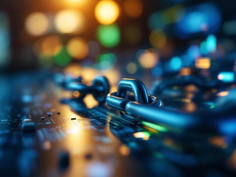 Cinematic shot of branded short links with sleek design, highlighting professionalism and trust in a digital marketing context, with blue and green hues.